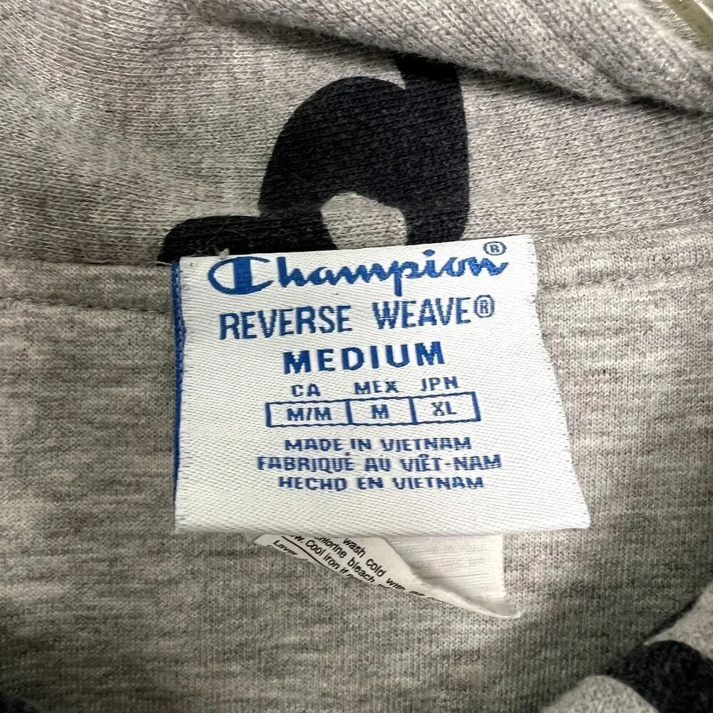 Champion Reverse Weave Mens Medium Explode Script French Terry Coaches Jacket - Picture 6 of 10